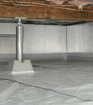Installed crawl space insulation in Austin