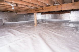 crawl space vapor barrier in Palisade installed by our contractors