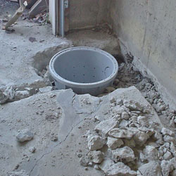 Placing a sump pit in a Crawford home