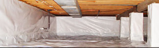 an encapsulated crawl space system in Palisade